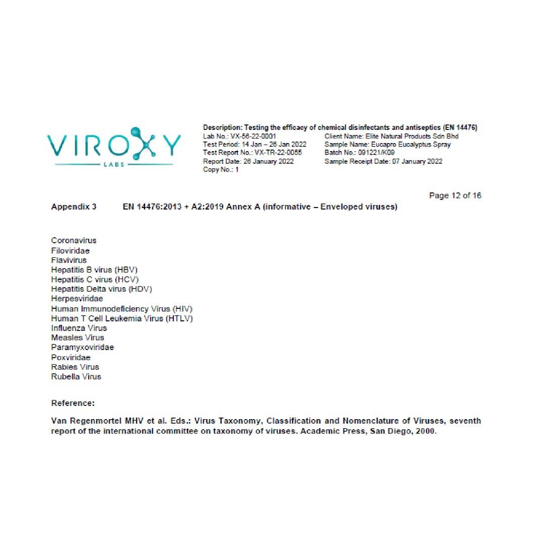 Kill Virus Products Malaysia Eucapro Antibacterial Disinfectant